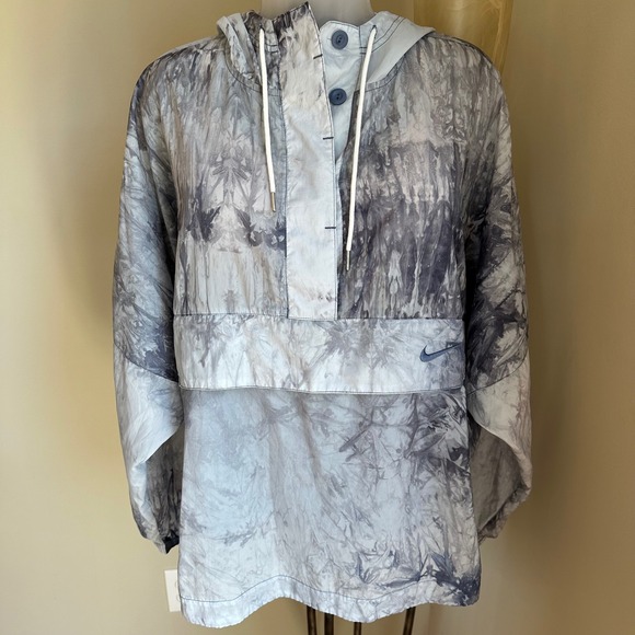 Nike Tie Dye Woven Wave Dye Anorak Jacket Pullover Windbreaker Women's Small - Picture 1 of 11